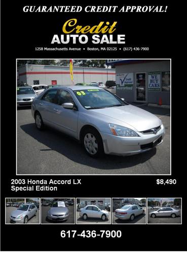 2003 Honda Accord LX Special Edition - Call Now