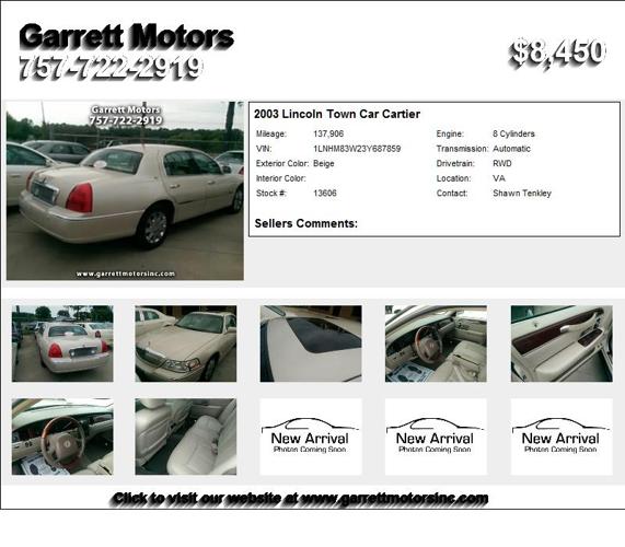 2003 Lincoln Town Car Cartier - Used Cars