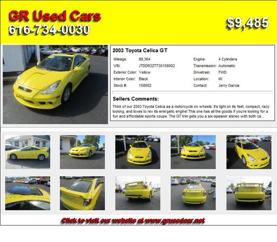 2003 Toyota Celica GT - Look No Further