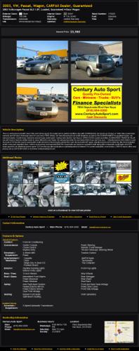 2003 Vw Passat Wagon Carfax Dealer Guaranteed