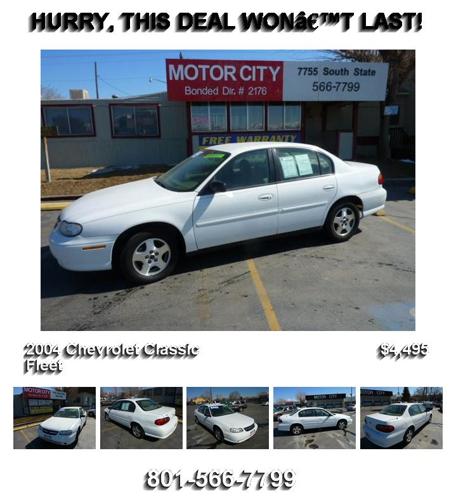 2004 Chevrolet Classic Fleet - You will be Amazed