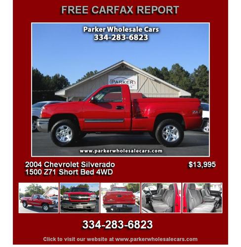 2004 Chevrolet Silverado 1500 Z71 Short Bed 4WD - Wont Last at this Price