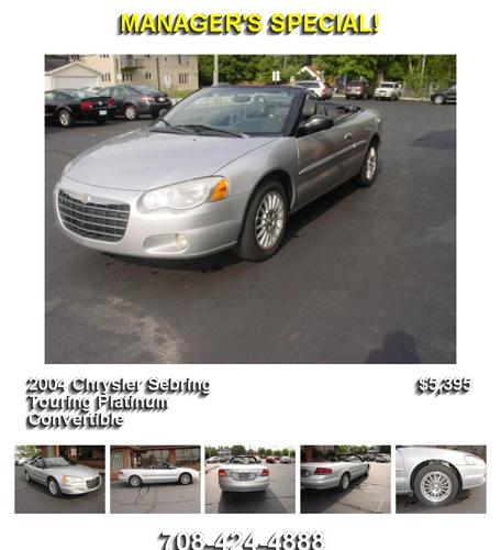 2004 Chrysler Sebring Touring Platinum Convertible - used cars in IL