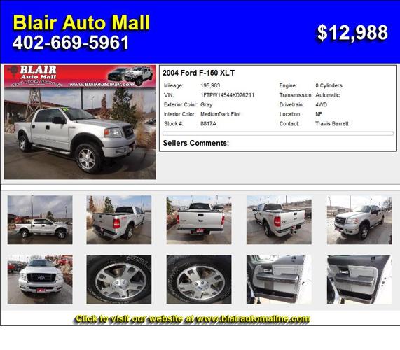 2004 Ford F-150 XLT - Call Now