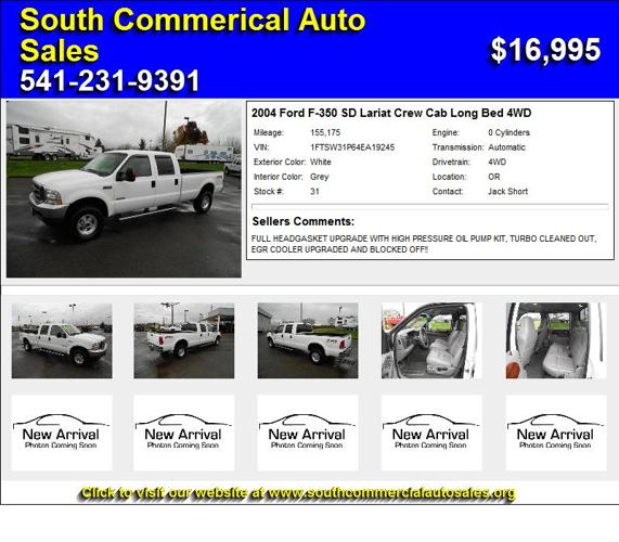 2004 Ford F-350 SD Lariat Crew Cab Long Bed 4WD - No Need to continue Shopping