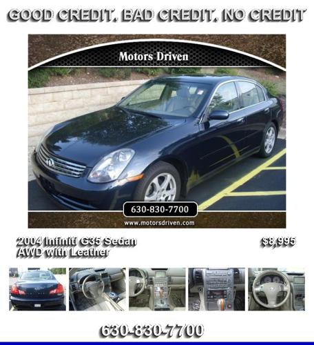 2004 Infiniti G35 Sedan AWD with Leather - Call to Schedule your Test Drive