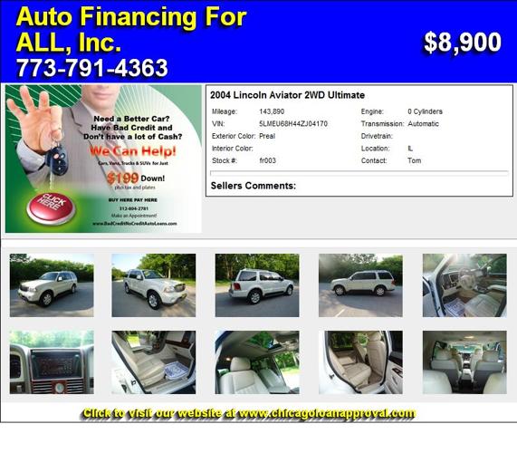 2004 Lincoln Aviator 2WD Ultimate - BUY HERE PAY HERE 199 DOWN MOST CARS