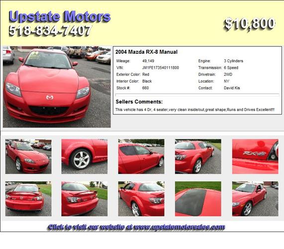 2004 Mazda RX-8 Manual - Affordable Cars For Sale