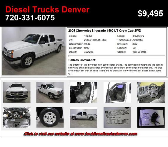 2005 Chevrolet Silverado 1500 LT Crew Cab 2WD - Stop Looking and Buy Me