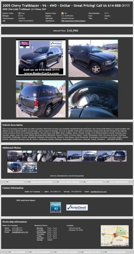 2005 Chevy Trailblazer - V6 - 4WD - Onstar - Great Pricing! Call Us 614-888-3111