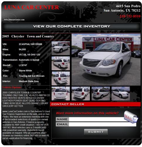 >>2005 Chrysler Town and Country Stone White 94000 miles>>