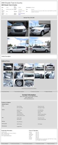 2005 Chrysler Town & Country 4dr Lwb Limited /clean Carfax/ /leather Loaded/ /low Miles/