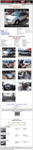 2005 chrysler town & country a-1296-2 gray cloth