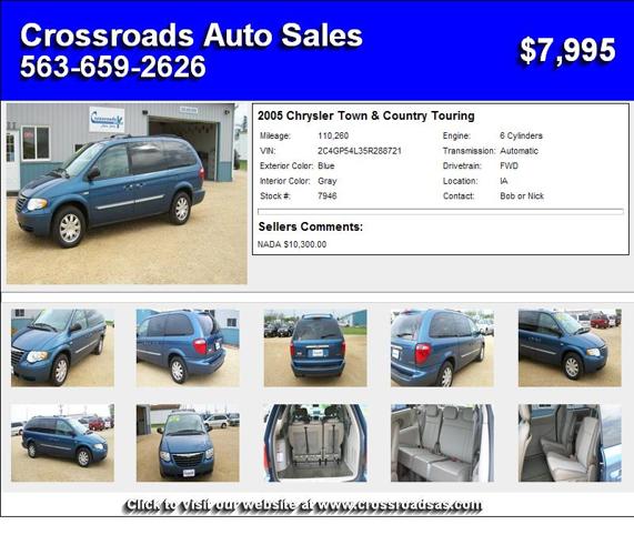 2005 Chrysler Town & Country Touring - New Home Needed