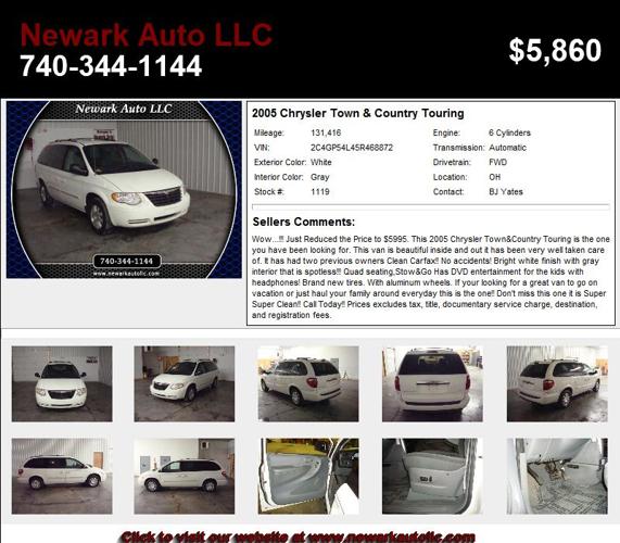 2005 Chrysler Town & Country Touring - You will be Satisfied