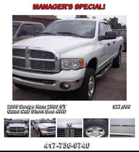 2005 Dodge Ram 2500 ST Quad Cab Short Bed 4WD - Ready for a new Home