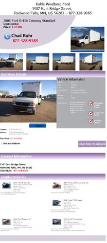 2005 ford e-450 cutaway standard great condition 3939 automatic 5-speed