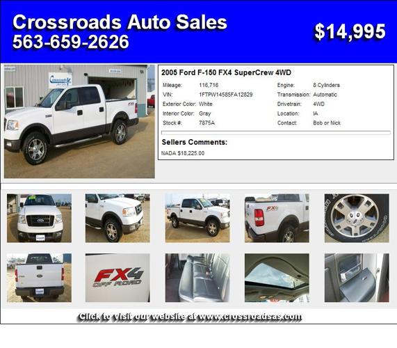 2005 Ford F-150 FX4 SuperCrew 4WD - Your Search Stops Here
