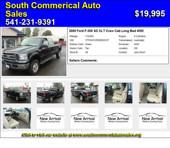 2005 Ford F-350 SD XLT Crew Cab Long Bed 4WD - Must Sell