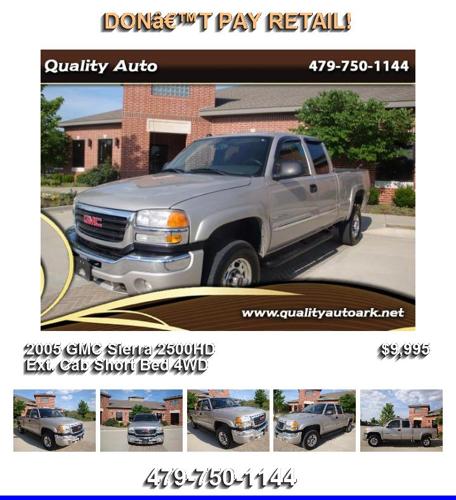 2005 GMC Sierra 2500HD Ext. Cab Short Bed 4WD - No Need to continue Shopping