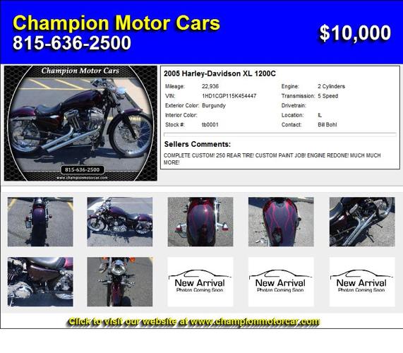 2005 Harley-Davidson XL 1200C - Stop Shopping and Buy Me