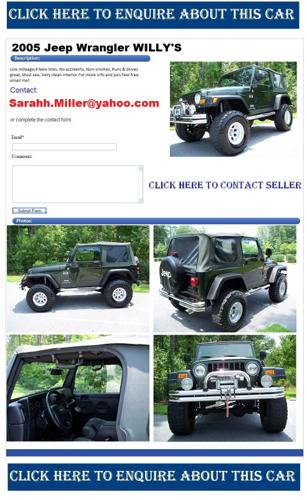 ¶2005 Jeep Wrangler WILLY'S¶ee