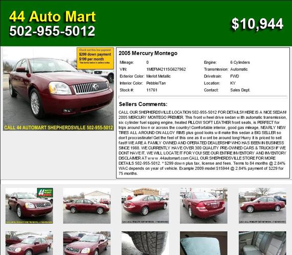 2005 Mercury Montego - Buy Me