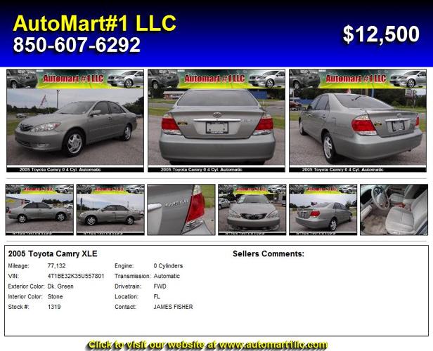 2005 Toyota Camry XLE - Call Now