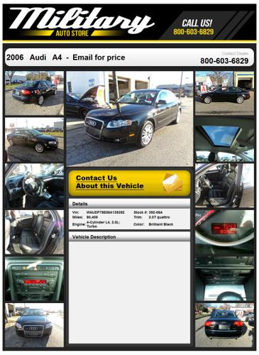 ?2006 audi a4 2.0 turbo ? government worker financing?