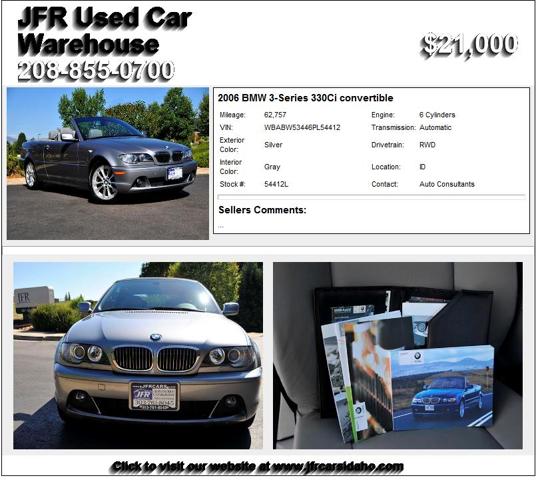 2006 BMW 3-Series 330Ci convertible - This is the one you have been looking for