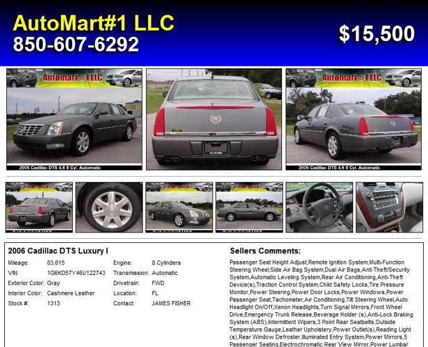 2006 Cadillac DTS Luxury I - Look No Further