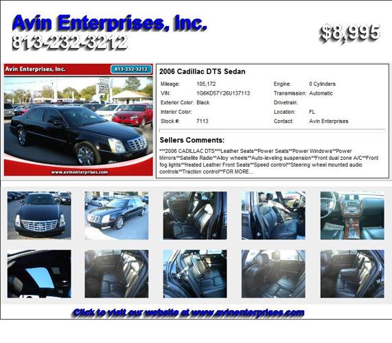 2006 Cadillac DTS Sedan - Used Cars Priced Right