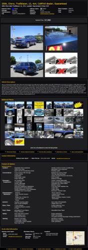 2006 Chevy Trailblazer Ls 4X4 Carfax Dealer Guaranteed