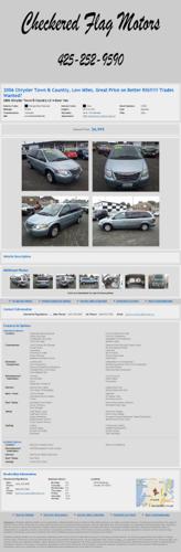 2006 Chrysler Town & Country Low Miles Great Price On Better Rig!!!!! Trades Wanted?