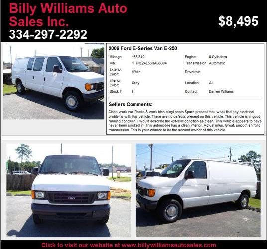 2006 Ford E-Series Van E-250 - This is the one you have been looking for