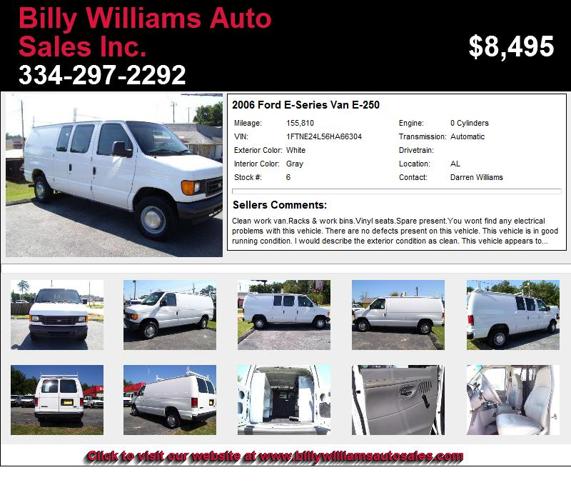2006 Ford E-Series Van E-250 - Your Search Stops Here