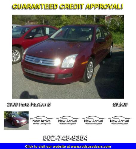 2006 Ford Fusion S - Your Search Stops Here