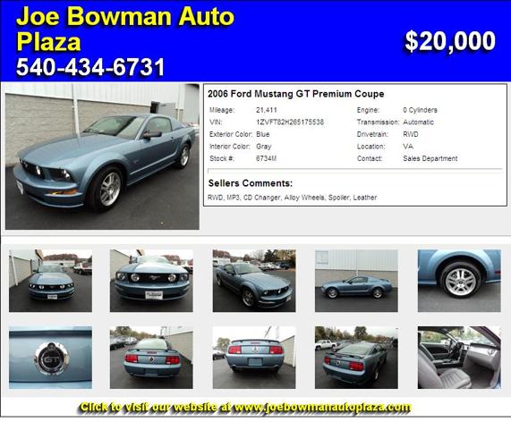 2006 Ford Mustang GT Premium Coupe - Manager's Special