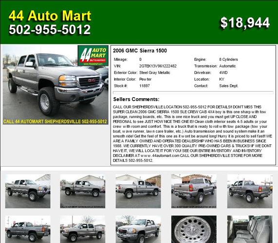 2006 GMC Sierra 1500 - No Need to continue Shopping