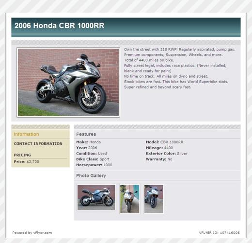 2006 Honda CBR 1000RR