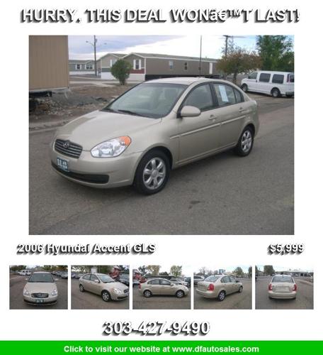 2006 Hyundai Accent GLS - No Need to continue Shopping