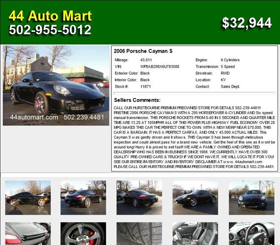 2006 Porsche Cayman S - Your Search is Over