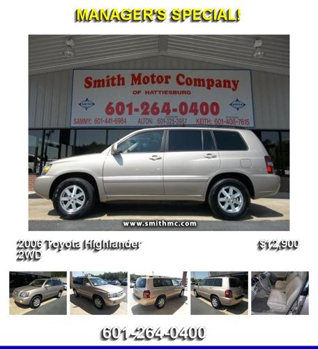 2006 Toyota Highlander 2WD - Hurry In