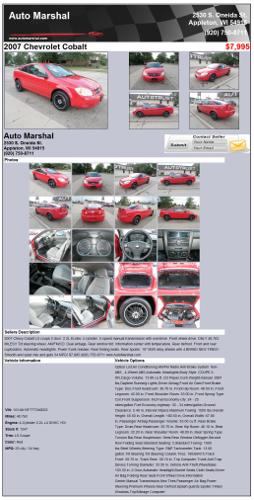 ? ?2007 Chevrolet Cobalt - 4-Cylinder Red
