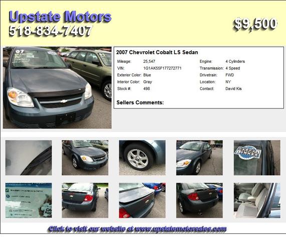 2007 Chevrolet Cobalt LS Sedan - Used Car Sales 12944