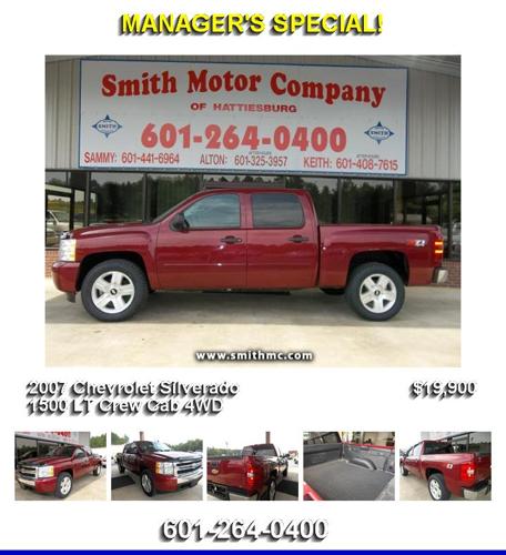 2007 Chevrolet Silverado 1500 LT Crew Cab 4WD - Priced to Sell