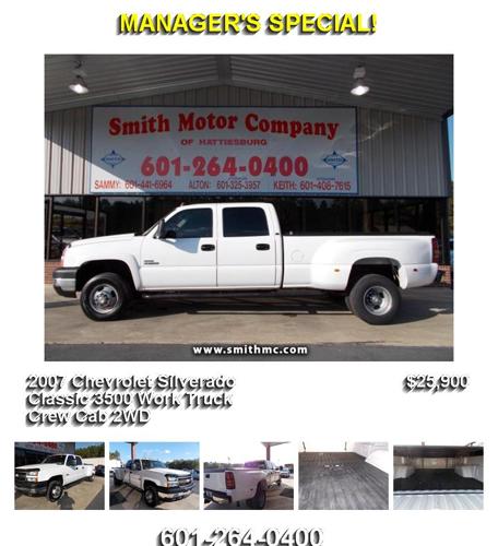 2007 Chevrolet Silverado Classic 3500 Work Truck Crew Cab 2WD - Your Search is Over