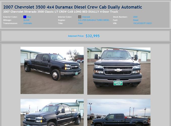 2007 Chevyrolet 3500 4X4 Duramax Diesel Crew Cab Dually Automatic