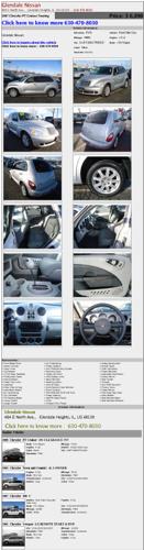 2007 chrysler pt cruiser touring 420195a pastel slate gray