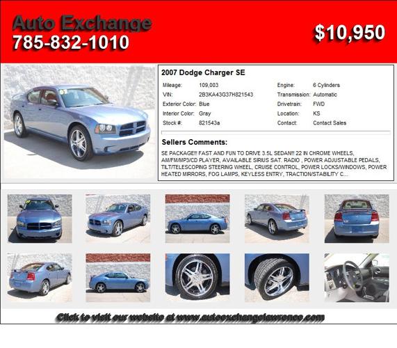 2007 Dodge Charger SE - Manager's Special